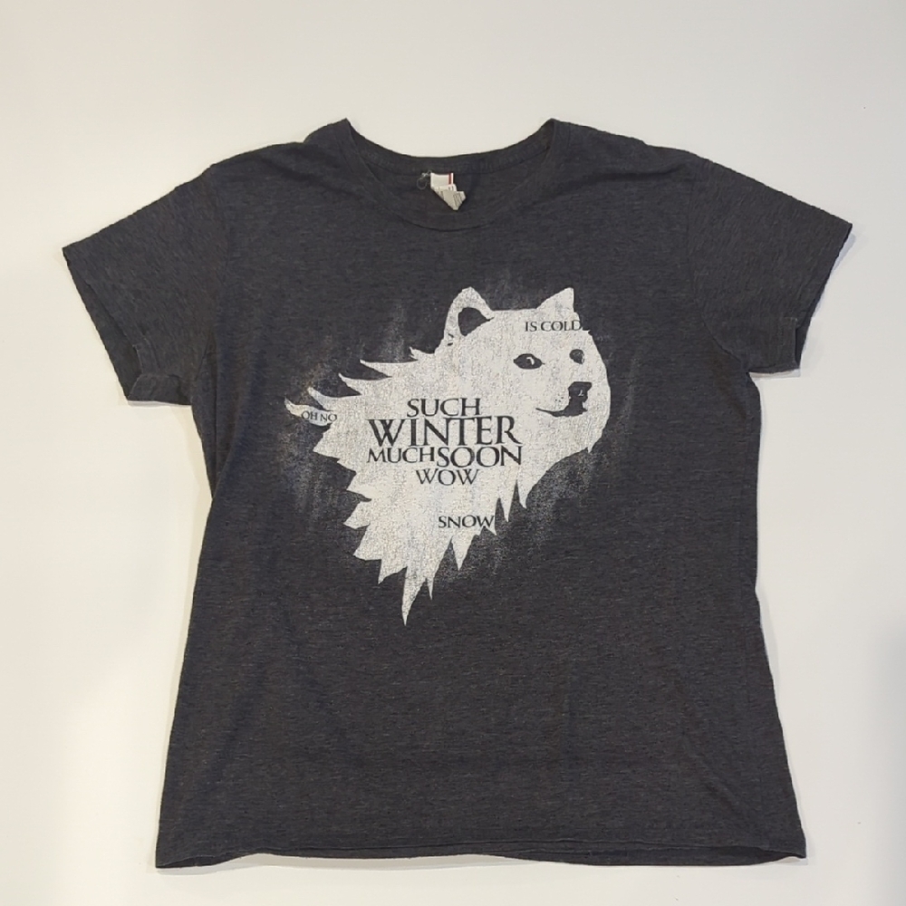 Game Of Throne Dog T-Shirt - Dark Gray
